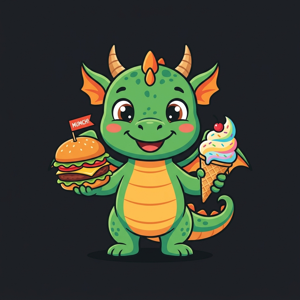 Ice Dragon Mascot